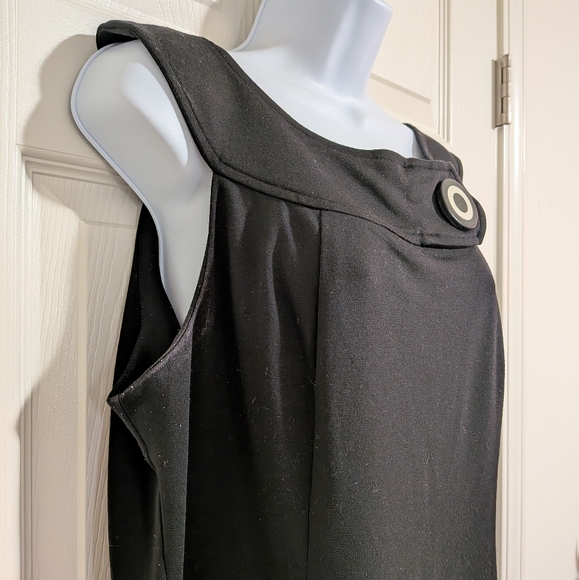 Dressbarn 16 Elegant Black Sleeveless Dress - Picture 5 of 7